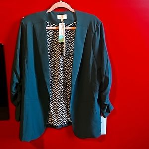 2XXL Collarless Blazer